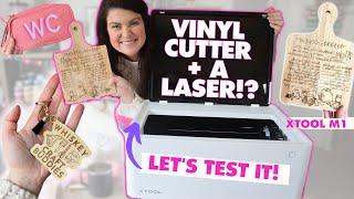  WOAH! A vinyl blade PLUS a laser? Let's test it! | xTool M1 10W Diode Laser Review