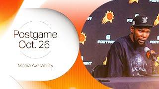 10-26-24 Phoenix Suns Postgame Media Availability | Mike Budenholzer, Kevin Durant, and Jusuf Nurkić