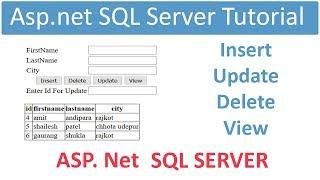 Asp.net sql server database connection tutorial