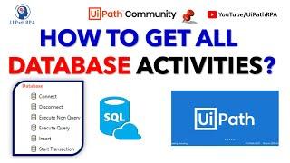 How to get Database Activities in UiPath? | Database Package | UiPath RPA