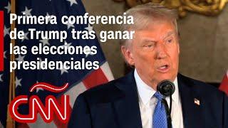 Lo más destacado de Donald Trump en su primera conferencia tras ganar las elecciones de EE.UU.