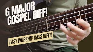 An Easy Gospel BASS Riff you can play!