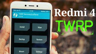 Install TWRP Recovery in Redmi 4 Nougat - Easy Method