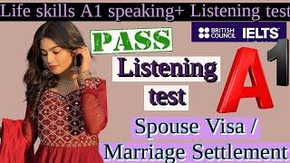 IELTS A1 Life Skills Speaking & Listening Test|| Complete Pattern | Q&A 2024