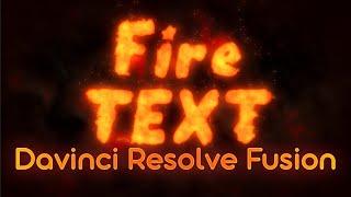 Fire Text - Davinci Resolve Fusion