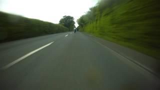 John McGuinness chases Ian Hutchinson in the Senior TT 2016