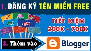 Cách đăng ký tên miền miễn phí từ freenom, trỏ tên miền vào blogspot