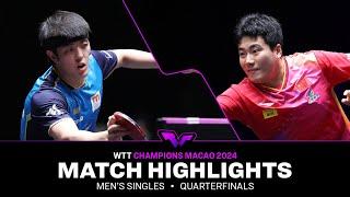 Dang Qiu vs Liang Jingkun | MS QF | WTT Champions Macao 2024