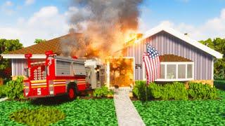 Fire Truck Crashes Into House = FIRE | Teardown