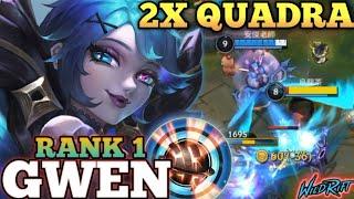 GWEN 2X QUADRAKILL MVP PLAY! OVERPOWER META BUILD ABUSE - TOP 1 GLOBAL GWEN BY 安傑老師 - WILD RIFT