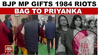 BJP MP Gifts '1984' Bag To Priyanka Gandhi Vadra In Parliament | Pariament News | India Today