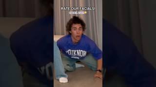 RATE OUR FACIALS!?  - #dance #trend #viral #funny #shorts