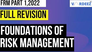 Full Revision | FRM Part 1, 2022 | Foundations of Risk Management |