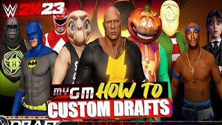 WWE 2K23 - How to get CUSTOM ROSTERS in My GM