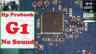 Hp Probook 650 G1 Motherboard No Sound Repair--TSI92HD91B2X5 Audio Amplifier IC Replacement.