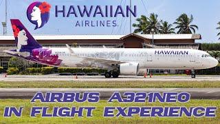 In Flight Experience: Hawaiian Airlines A321NEO Honolulu - Rarotonga Economy Class - Waikiki!