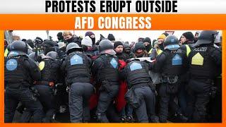 Protesters Clash With Police Outside AfD Congress In Riesa | News9