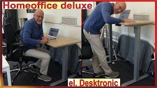 Desktronic el. höhenverstellbarer Schreibtisch für komfortables Arbeiten im Homeoffice & fürs Gaming