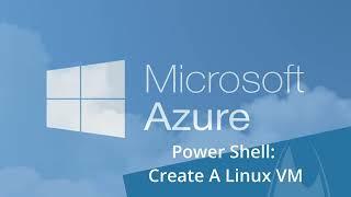 Create Azure Linux VM in Power Shell