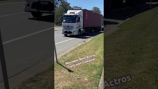 Mercedes Benz Actros Truck At St Mary’s Sydney Australia 8/11/24 #shorts #trucker #truck #australia￼