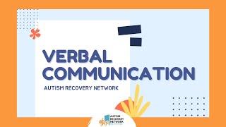 Verbal Communication | Functional Communication Training Series