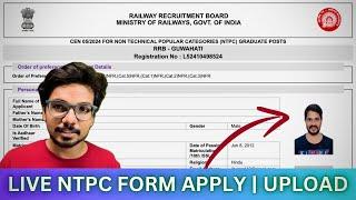 Live NTPC Form Apply | Documents कैसे Upload करें