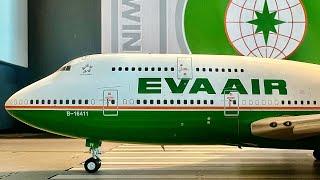 JC WINGS EVA AIR 1/200 Boeing 747-400 Flaps Down Configuration & Collectors Air Tag Model Review !