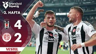 Vestel | Beşiktaş (4-2) Antalyaspor - Highlights/Özet | Trendyol Süper Lig - 2024/25