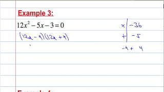 Core Maths: Quadratics 1