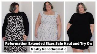 Reformation Extended Sizes Sale Haul and Try On *Mostly Monochromatic*