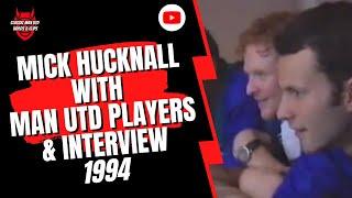 Mick Hucknall with Man Utd Players & Interview in Barcelona 1994