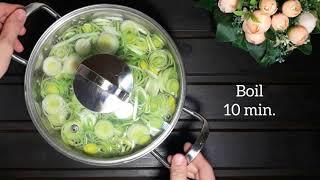 How to Boil Leeks
