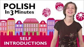 Learn to Speak Polish Lesson 1 - How to Introduce Yourself in Polish