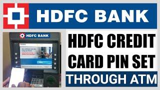 How to generate pin for hdfc credit card in ATM machine | How to set HDFC credit card pin in ATM