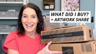 Unboxing new scrapbooking supplies from Stampin’ Up!