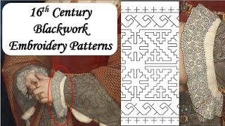Historical Blackwork Embroidery Patterns