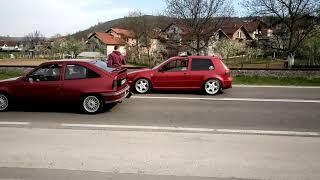 Opel kadett GSI 2.0 16v vs Vw golf 2.8 vr6 IV III