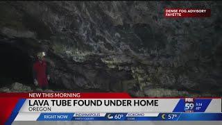 Lava tube found under Oregon home