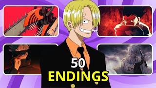 ANIME ENDING QUIZ - 50 Endings [VERY EASY - VERY HARD]