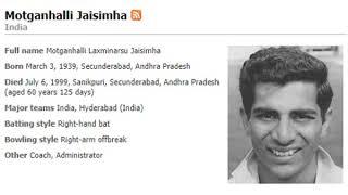 M. L. Jaisimha the cultivated stylist seen by indian Cricket