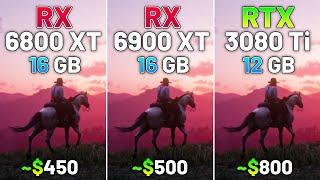 RX 6800 XT vs RX 6900 XT vs RTX 3080 Ti - Test in 10 Games in 2024  2K