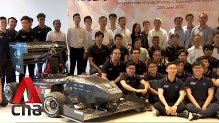 NUS students unveil Singapore's first electric race car