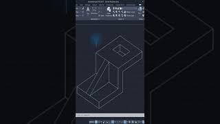 AutoCAD Isometric Drawing Exercise 17s