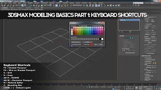 3dsMax Modeling Basics Part 1: Keyboard Shortcuts
