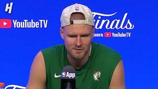 Kristaps Porzingis talks his FIRST Championship, FULL Postgame Interview 