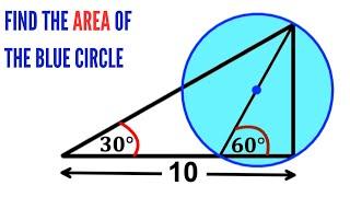 Can you find area of the Blue Circle? | (Triangle) | #math #maths | #geometry