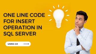 Unbelievable Hack: Automate SQL Insert Operation with a Single Line of Code!