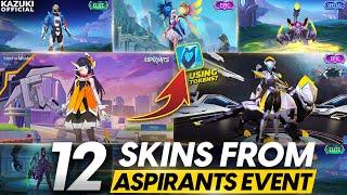 HOW I GOT 12 SKINS FROM ASPIRANTS PHASE 2 DRAWS | FREE TIME LIMITED EPIC SKIN & MORE