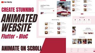 Create Stunning Animated Websites with Flutter and BLoC | Animate on Scroll Tutorial | Part-1