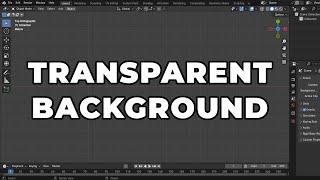 How to render animation with transparent background in Blender | Blender 4.1 Tutorial